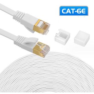 Câble Ethernet Cat 6 Cat6 6E Câbles Cat6E Réseau Internet plat Connecteurs RJ45 plaqués or Cordons de brassage Lan pour routeur PC LamTop 0,5 m 1 M 1,5 m 2 m 3 m