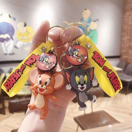 Cat and Mouse Creative Keychain mignon Tom Doll Key Pendant Poll Doll Sac Pendentif Keychain