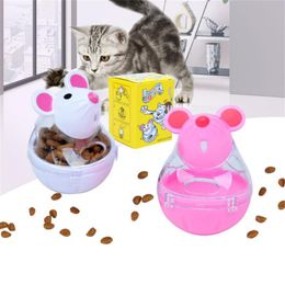 Chat automatique chargeur chat souris nourriture gobelet nourriture pour chat jouet balle interactive fuite nourriture intéressant en plastique chat distributeur de nourriture traiter