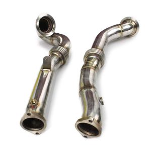 Cat-Back-systeem Auto-gemodificeerde accessoires Uitlaat downpipe voor X5 X6 N54 09-17 3.0T Roestvrij staal door middel van downpipe Part Drop Deliver Dhazc