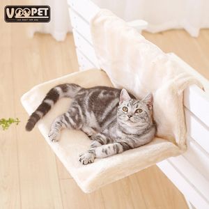 Lit de chat suspendu pour animaux de compagnie Hamac Aérien Aérien Pet Lit pour chat Sleeping Easy Washable chaton Chats Window Selon House Pet Accessoires 231221