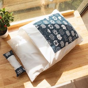 Chat Lit Hiver Chaud Pet Chaton Maison Petit Chien Chiot Chenil Nid Canapé Coussin Amovible Japonais Futons Dormir 220323