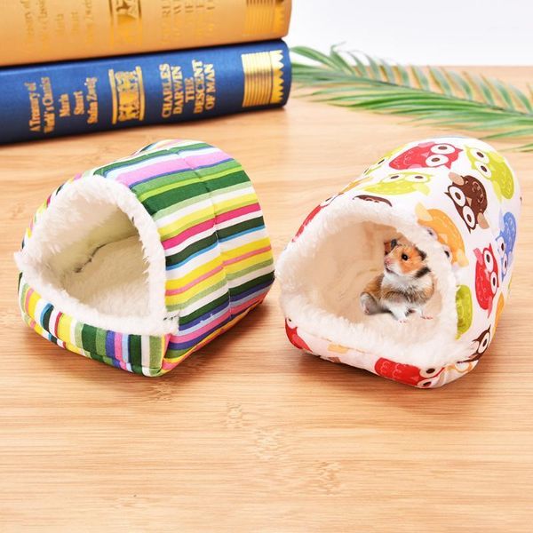 Chat Lits Coloré Pet Hamster Cage Nid Chaud En Peluche Maison Petit Mini Fournitures