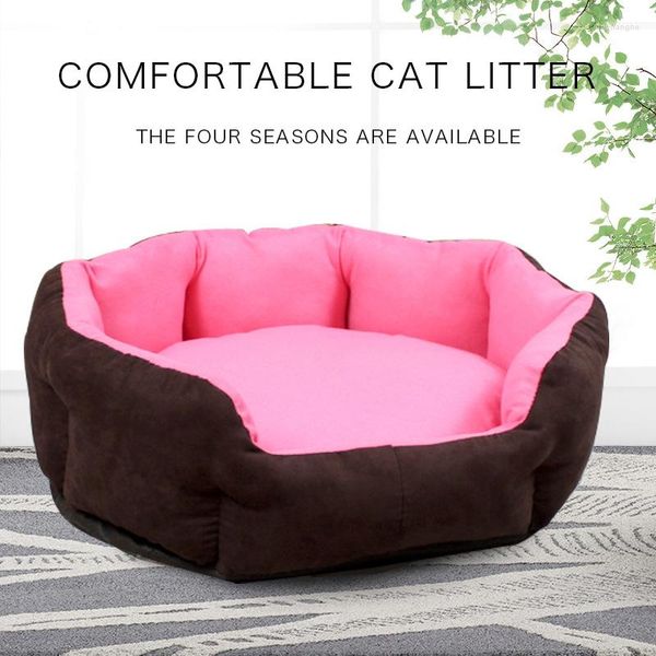 Lits pour chats, tapis de lit pour chien, chenil doux, maison chaude d'hiver, imperméable, nid confortable, couverture Durable pour chiens et chats, tapis de couchage, fournitures pour animaux de compagnie