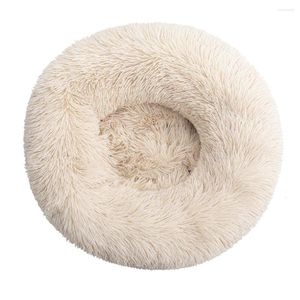 Kattenbedden hondenkussen bed winter warme bank verkopen een lange pluche huisdier comfortabele knuffel ronde kennel ultra zacht wasbaar