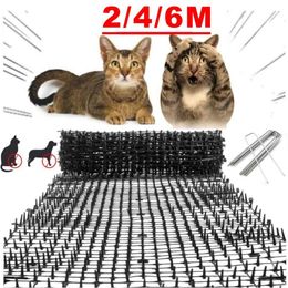Meubles de lits pour chats 2/4/6M tapis répulsif de déjections de jardin bandes de piquants Anti-filet dissuasif garder le chien loin de creuser escalade animaux de compagnie Supplie 230222