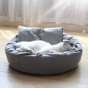 Camas de gato muebles manta de cama calentador de cachorro portátil gato dream roud cojín almohadilla de calentamiento de perros usb estatera eléctrica temperatura constante mascota