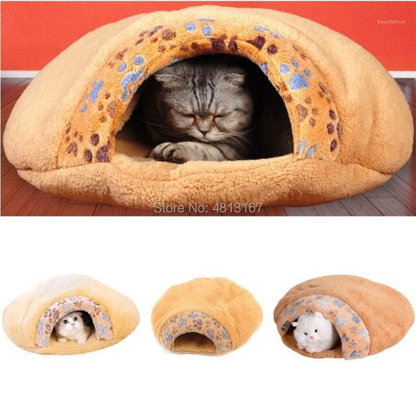 Lits pour chats, meubles de lit, maison pour petits chiens, niche pour chiots, grotte, tapis de couchage doux, coussin de nid chaud