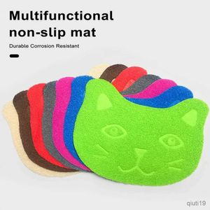 Camas de gato muebles de gato litera de gato que no se desliza impermeabilizan la alfombra de alimentos para mascotas