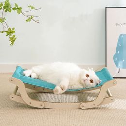 Camas para gatos, muebles, cama mecedora para gatos, hamaca con columpio de madera para gatos, muebles modernos para gatitos, percha para gatitos 231011