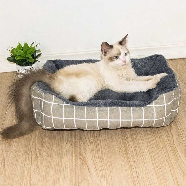 Lits de chats meubles confortables nid lits de chats épaissis les tapis de compagnie lit pour animaux de compagnie pour petits chiens de compagnie moyens canapé-lit