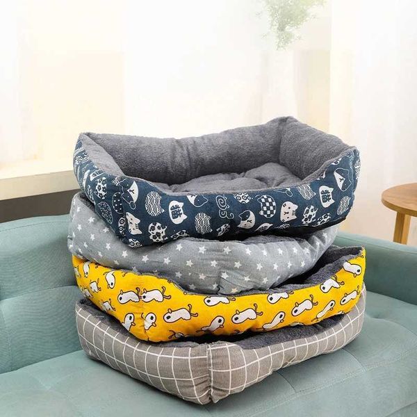 Lits de chats meubles confortables nid lits de chats épaissis les tapis pour animaux de compagnie lit de chien pour petit chiens de compagnie moyens canapé canapé-lit