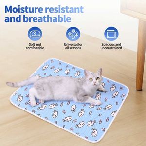 Cat lits meubles chien refroidissement tapis de refroidissement auto-refroidissement pour animaux de compagnie avec tapis de lit de chat non glip