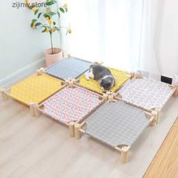 Meubles de lits pour chats Hamac durable pour animaux de compagnie universel pour toutes les saisons, chenil en bois massif détachable et lavable, hamac léger pour chien et chat, fournitures de chambre Y240322