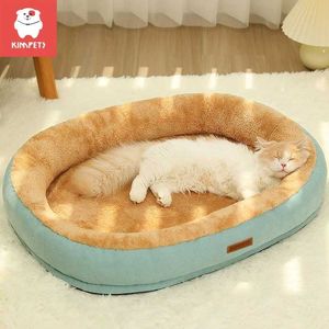 Lits de chats meubles kimpets lit chat lit de chien lit pour animal de compagnie de lit de compagnie de chien house anti-glissement chaude chaude petite maison de sommeil lavage de chien doux