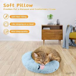 Meubles de lits de chat peu pour chats Fashion Neck Protector Sleep Deep Sleep Puppy Us-Cat chaton Chien d'affichage