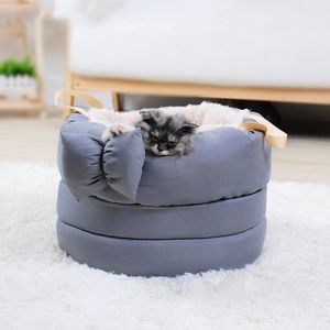 Lits pour chats meubles lit pour animaux de compagnie chenil pour chien maison sac de couchage confortable pour chiot grotte Cama Para Gatos