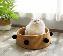 Cat Lits meubles Pet House pour canapé Mat Coton Panier fait à la main Cats de la saison au chenil Villa3668561