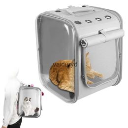 Lits pour chats meubles sac à dos de transport pour chat pour animaux de compagnie portable pour petits chiens chats cage à capsules spatiales respirant chat voyage sac à bandoulière en plein air fournitures pour animaux de compagnievaiduryd