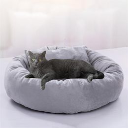 Chat lits meubles animaux chaise longue canapé oeuf tarte en forme maison PP coton lit doux en peluche tapis grand panier chien matelas fournitures pour animaux de compagnie