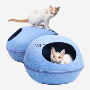 Lits pour chats meubles amovibles pour animaux de compagnie maison pour chats lit Semi-fermé Kedi Evi Katten Cama Para Gatos Productos Mascotas Suppliesvaiduryd