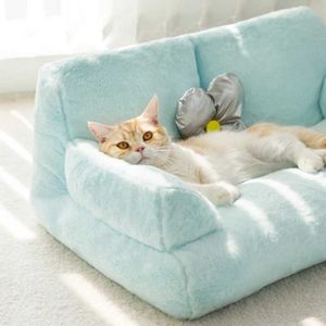 Kattenbedden meubels rizestar donzige hondenbedden huisdier nest zacht pp katoenen kat bedden honden slaapbank voor kleine en middelgrote honden DaNHSable Pet Pet Bed