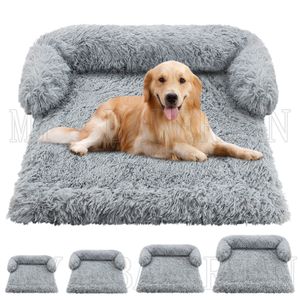 Cat Beds Furniture SXXL Pet Dog Bed Sofa For Calming Warm Nest Washable Soft Protector Mat Blanket Large Dogs 230626
