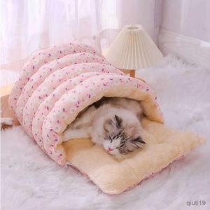 Cat lits meubles chauds animal de compagnie lit chat lit mouble nid double use chat lits de couchage coussin hiver hiver