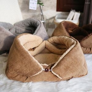 Katbedden Mat Winter Zelfverwarming Zacht wasbaar Pet Calming Bed Vouwkussen voor binnen