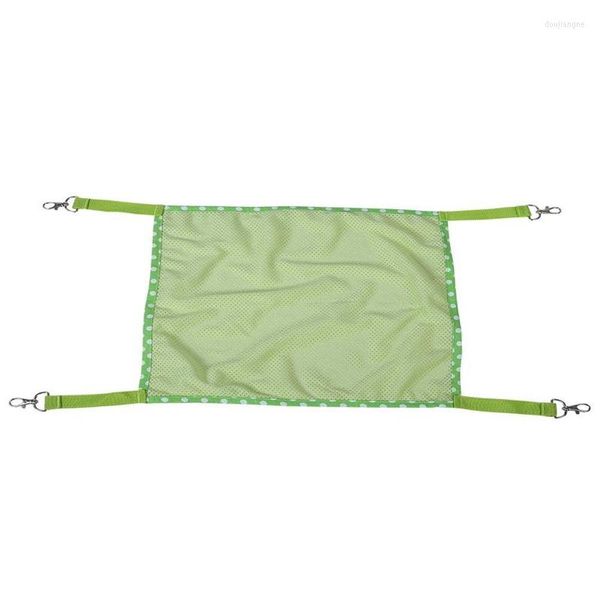 Letti per Gatti Gabbia per Animali Domestici Amaca per Gatti Conigli E Cani Maglia Comoda Traspirante Letto Appeso Altalena Coperta Verde 53X38cm