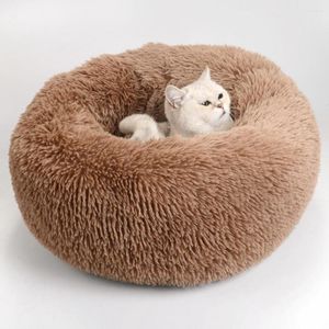 Katbedden Pet Dog Bed huis Zacht Lange pluche voor hondenmandproducten Kussen Mat Dieren Sofa