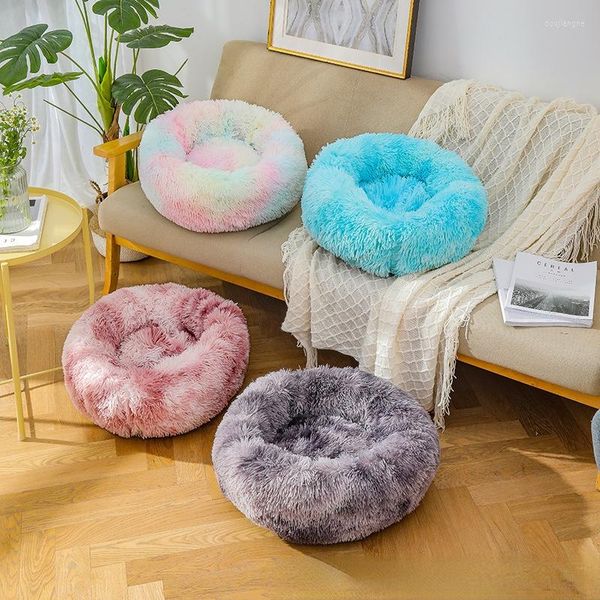 Lits de chat doux moelleux en peluche tapis pour animaux de compagnie hiver chaud chien couverture mignon drap de lit fournitures