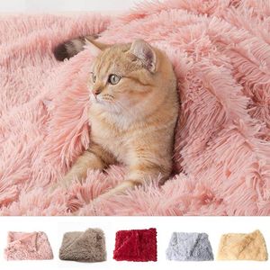 Chat Lits Doux Chien Couverture Tapis De Couchage Coussin Chaud Chiot Lit Profond Jeter Couvertures Pour Petits Moyens Grands Chiens Chats