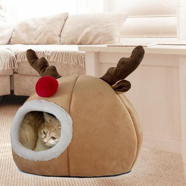 Lits de chat chaud mignon coussin Beatuiful Sleeping House lit de conception animale pour Pet Soft Shop