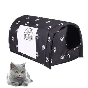 Kattenbedden winter oxford doek nest outdoor regendicht verdikt huis vouwen warme zwerfkatten puppy kittens schuilplaats