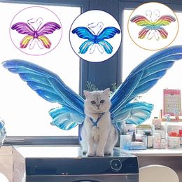 Suministros de fiesta de cumpleaños para gatos Globos de papel de mariposa Alas de ángel Globo Decoraciones para fiestas de mascotas Boda Cumpleaños Perros Juguetes 240228