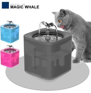 Cat Bowls Feeders 2L automatique fontaine d'eau pour animaux de compagnie filtre distributeur mangeoire abreuvoir intelligent pour chats bol chaton chiot chien boire 7732222