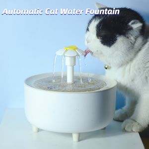 Cat Bowls Feeders 2L Water Fountain Automatisch circulatiefilter stromen USB elektrische drinkers Smart Pet Pet Feeder Kitten Dispenser 230111
