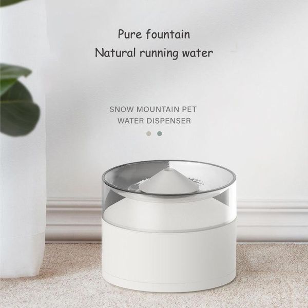 Bols pour chats, abreuvoir pour chats, fontaine de montagne de neige, 1,3 l, boisson automatique avec distributeur d'eau Design, filtre de bol d'intérieur