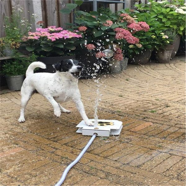 Chat bols mangeoires extérieur à pédale chien/animal de compagnie abreuvoir avec tuyau chien fontaine d'eau potable étape sur distributeur P7Ding