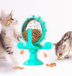 Bols de chats mangeoires pour animaux de compagnie Bol d'alimentation de roues rotatives pour chiens