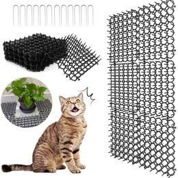 Cat Carriers 1/12 PCS Scat Mat Met Spikes StingPad Voor Tuin Prickles Strip Stopper Outdoor Hek Protector DXAF