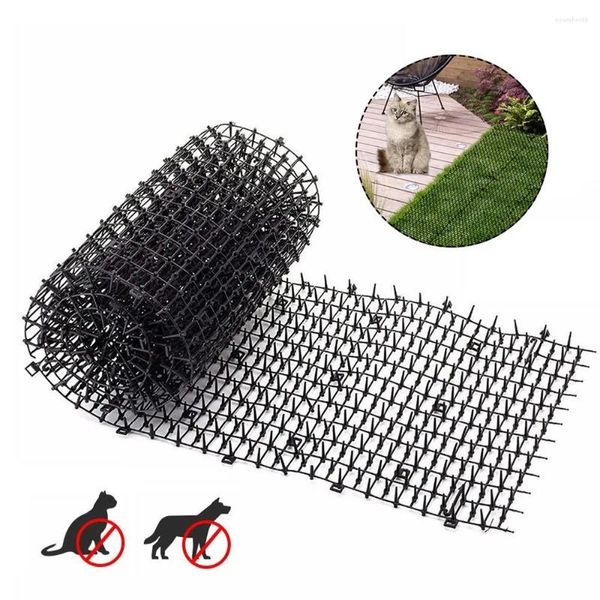 Porteurs de chats 200x30cm jardin anti-chat chien net répulsif tapis en plastique sûr pic épice protège les plantes