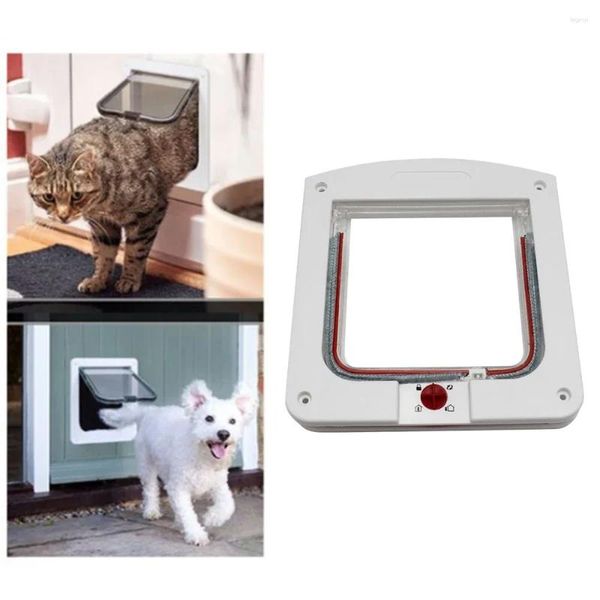 Kit de porte de volet en plastique ABS ABS avec serrure de sécurité à 4 voies Small Pet Gate Puppy and Kitten