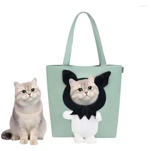 Sac de transport de chat pour l'extérieur, fourre-tout en toile, porte-épaule en forme d'animal, poitrine Portable voyage randonnée sortante