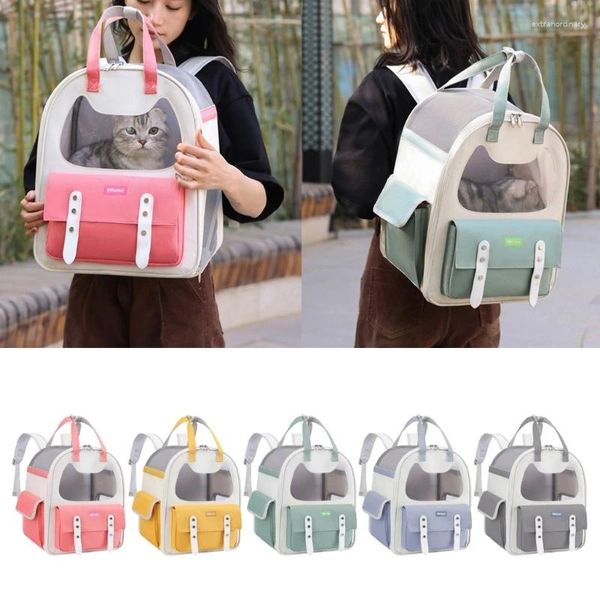 Sac de transport de chat pour petit chien de compagnie, sac à dos Portable pour chats, bandoulière respirante pour chaton