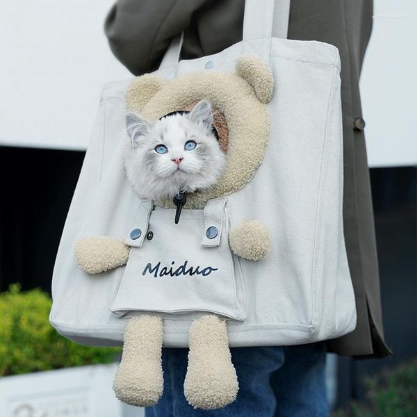 Sac de transport pour chat, sac à dos Portable en tissu pour sortir, sac à dos à une épaule pour chien de compagnie, contenant un artefact de haute valeur