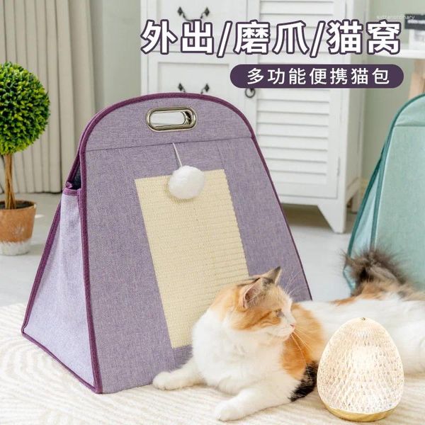 Sac de porteurs de chats portables stériliser les sacs de transport multifonction pour animaux