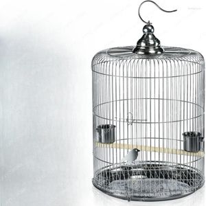 Cage à oiseaux Big Brother en acier inoxydable, porte-chat, peut prendre un bain, Qi muguet, perroquet spécial Xuanfeng