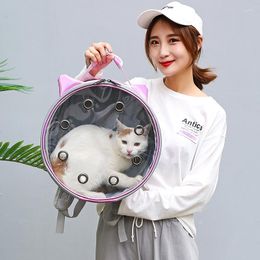 Cat Carriers Respirant Pet Bag 2023 Cute Ear Dog PU Out Light Backpack